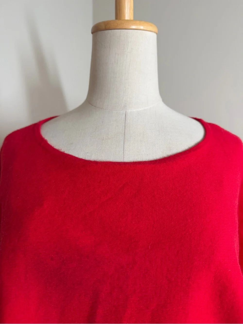 Anthropologie Women’s Red Dolman Sleeve -SZ XS- Pullover Knit Sweater